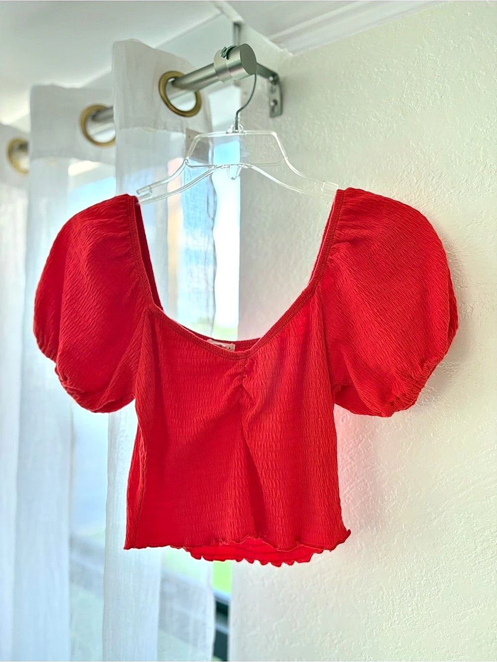 Billabong Cropped Off The Shoulder Top